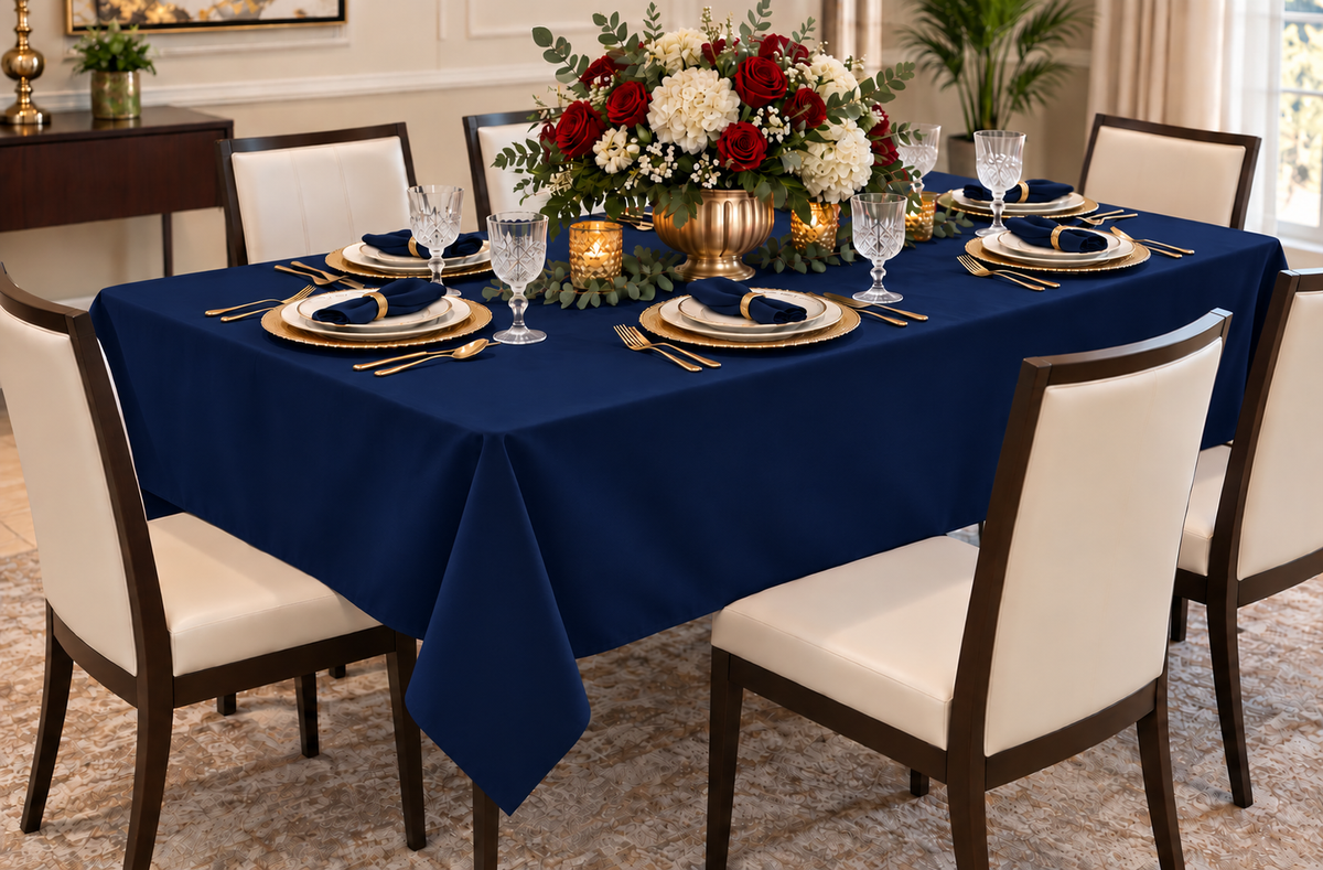 Mantel Rectangular- Navy 60" x 108"