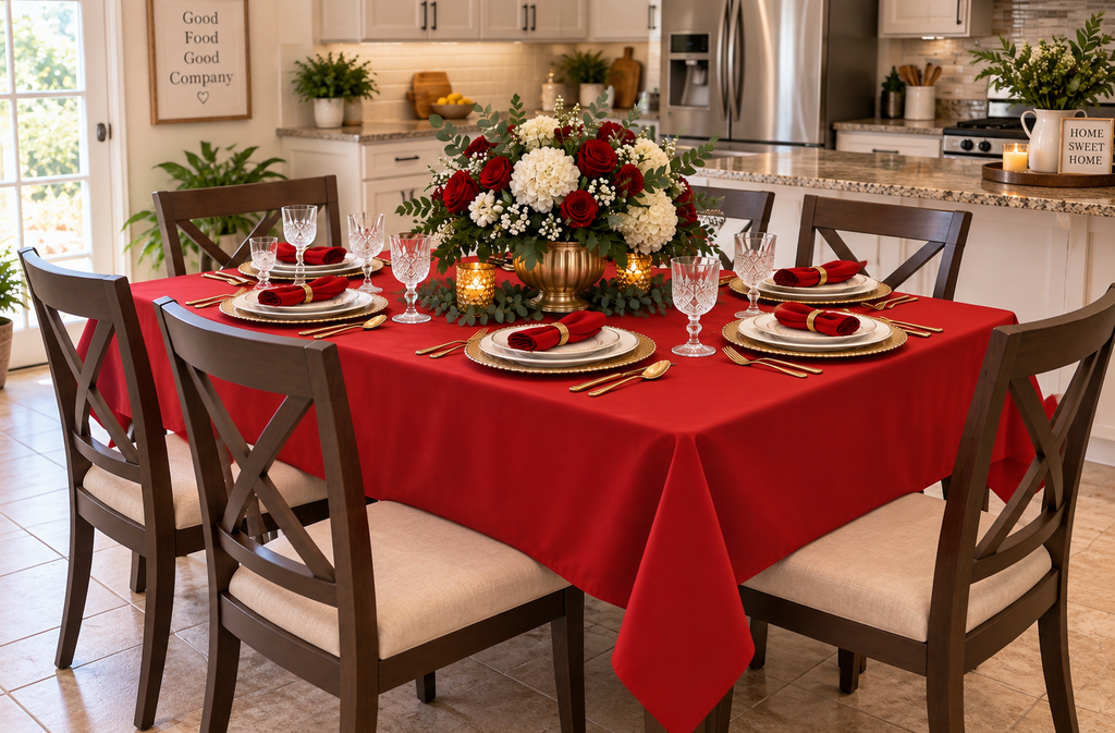 Mantel  Rectangular- Rojo 60" x 108"