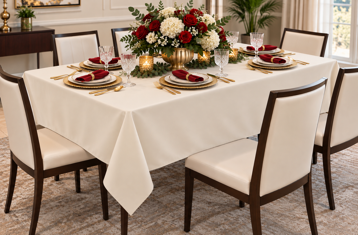 Mantel Rectangular- Ivory 60" x 108"