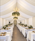 Cortinas Para Carpas | 12 yardas 5 costuras | Ivory