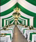 Cortinas Para Carpas | 12 yardas 5 costuras | Kelly Green