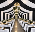 Cortinas Para Carpas | 12 yardas 5 costuras | Black