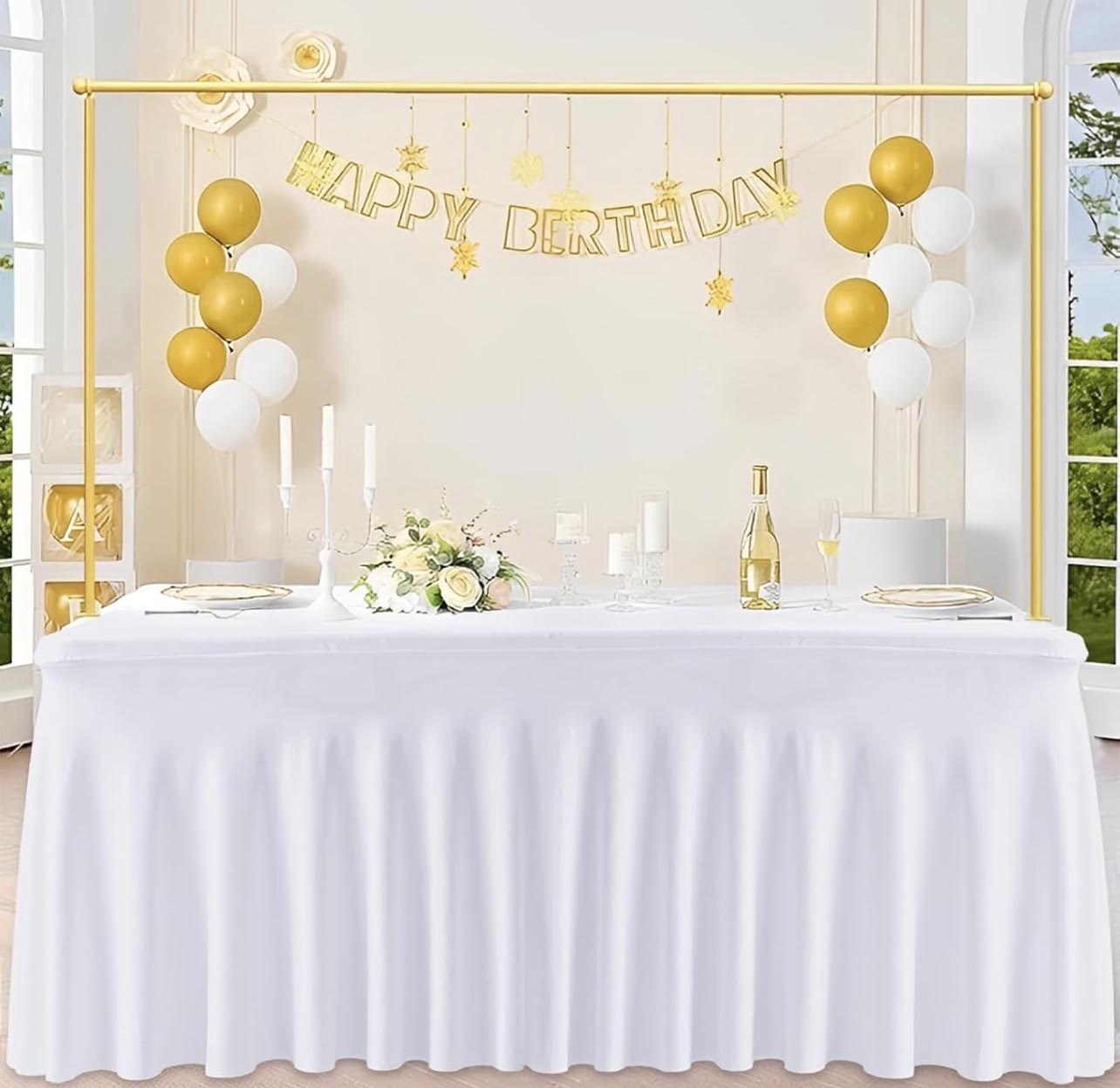 Mantel de Spandex, Mantel Elástico Ajustable Extensible para Mesas Rectangulares