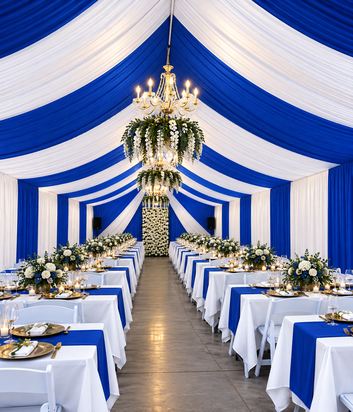 Cortinas Para Carpas | 12 yardas 5 costuras | Royal