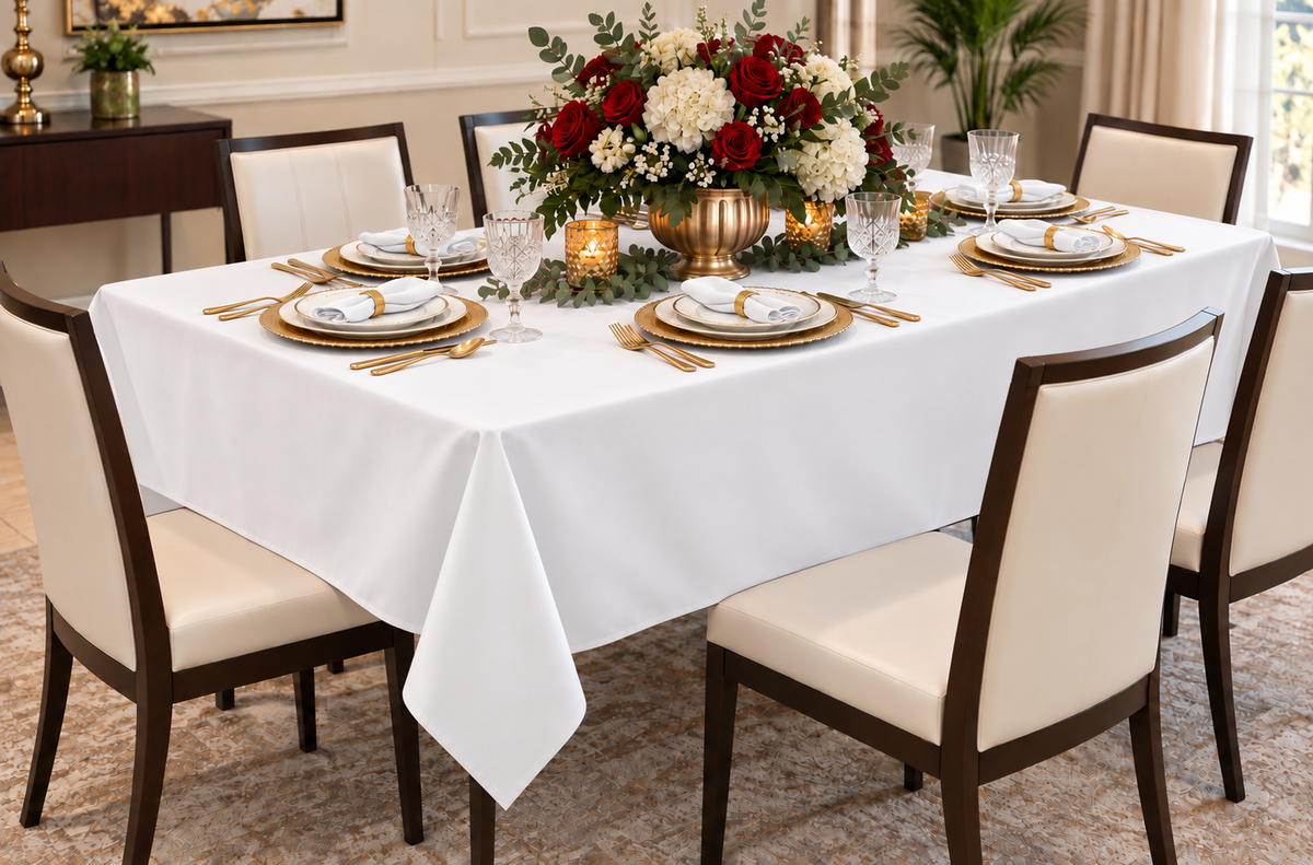 Mantel Rectangular- White 60" x 108"