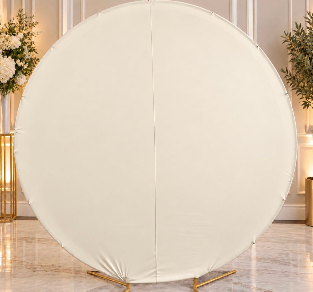 Circular Backdrop Covers | ivory 6.6